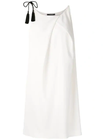 À La Garçonne London Straight Fit Dress In White