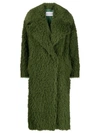 Stand Studio Double-breasted Coat In Green