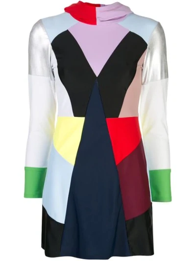 Cynthia Rowley Prism Colour Block Burkini In Multicolour
