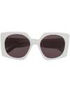 Courrèges Eyewear Cl 1907 Square-frame Sunglasses In White