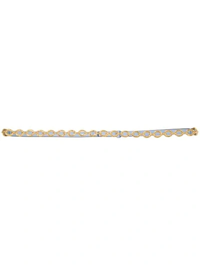 Marni Chain Thin Belt In Blue