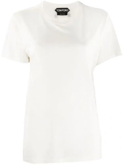 Tom Ford Logo Detail T-shirt In White