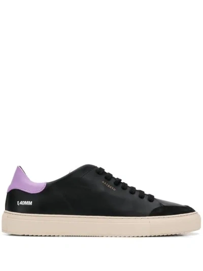 Axel Arigato Low Top Lace Up Sneakers In Lilac/black/yellow