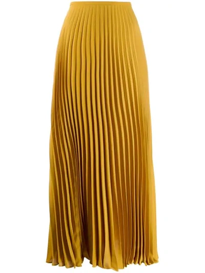 Noon By Noor Billie Pleated Skirt In Yellow