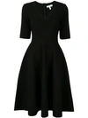 Casasola V-neck Midi Dress In Black