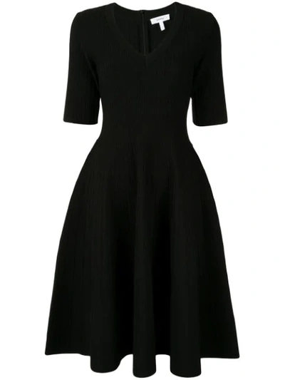 Casasola V-neck Midi Dress In Black