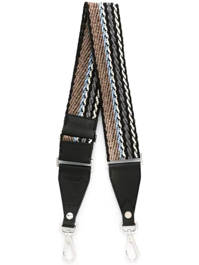 Orciani Embroidered Shoulder Strap In Black