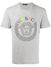 Versace T-shirt Mit Medusa In Grey