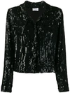 P.a.r.o.s.h Goody Sequined Shirt Jacket In Black