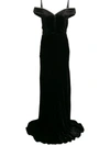 Maria Lucia Hohan Ayla Crystal-embellished Velvet Maxi Dress In Black