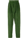E. Tautz Gerippte Tapered-hose In Green