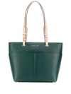 Michael Michael Kors Bedford Pebbled Tote Bag In Green