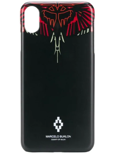 Marcelo Burlon County Of Milan Geometric Wings Iphone Xs Max Case In Black Multi