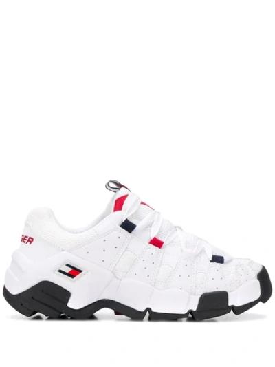 Tommy Jeans Chunky Lace-up Sneakers In White