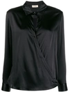 Blanca Cross Body Blouse In Black