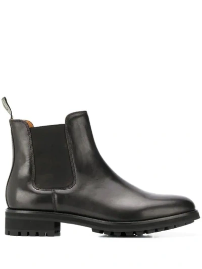 Polo Ralph Lauren Bryson Slip-on Ankle Boots In Black
