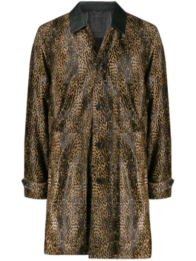 Desa 1972 Leopard-print Coat In Brown