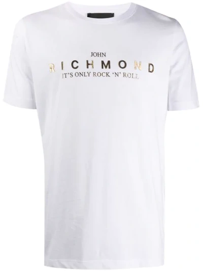 John Richmond T-shirt Mit Grafischem Print In White