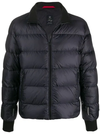 Fay Quilted Down Jacket In Blue