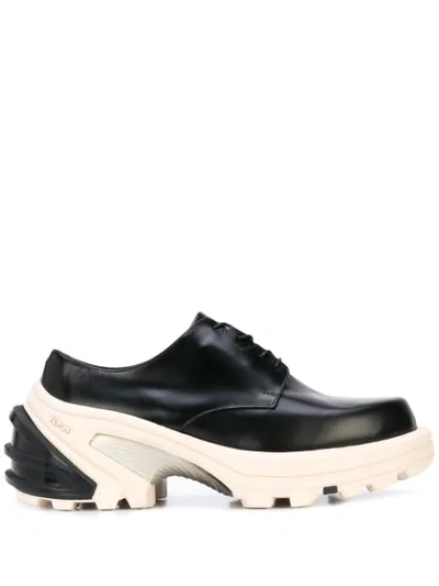Alyx Chunky Two Tone Derby Shoes In Black