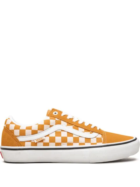 low top orange vans