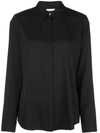 The Row Petah Concealed Button Shirt In Black