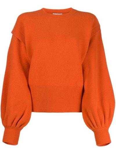 Jw Anderson Layered Sleeves Jumper In Orange