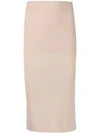 Joseph Knit Pencil Skirt In Neutrals