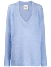 Semicouture Oversized V In Blue