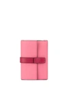 Loewe Foldover Wallet In Pink