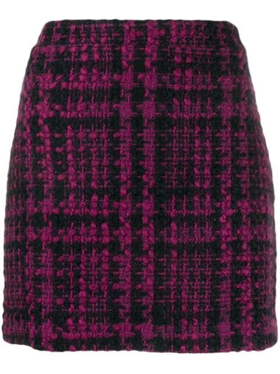 The Andamane Bertha Tweed Mini Skirt In Black