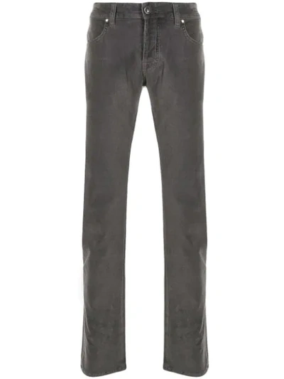 Jacob Cohen Straight-leg Long-length Jeans In Grey