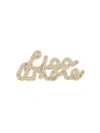 Giada Benincasa Crystal Embellished Brooch In Gold