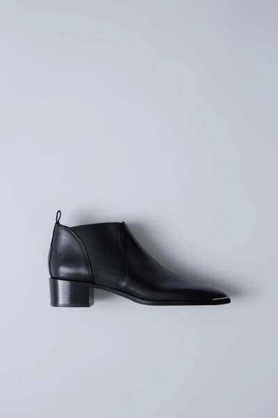 Acne Studios Jenny Leather Ankle Boots In Black