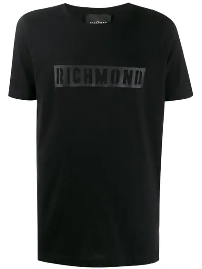 John Richmond Relaxed-fit Logo Print T-shirt In Black