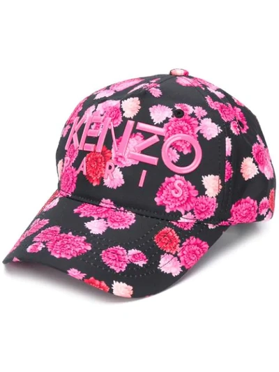 Kenzo Peonie Kombo Baseball Cap In Pink