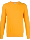 Laneus Long-sleeve Cashmere Jumper In Orange