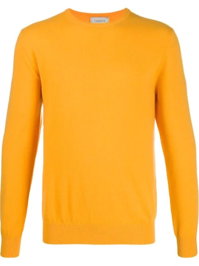 Laneus Long-sleeve Cashmere Jumper In Orange