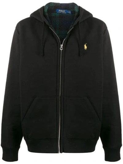 Polo Ralph Lauren Fleece-lined Hoodie In Black
