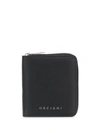 Orciani Textured Compact Wallet In Black