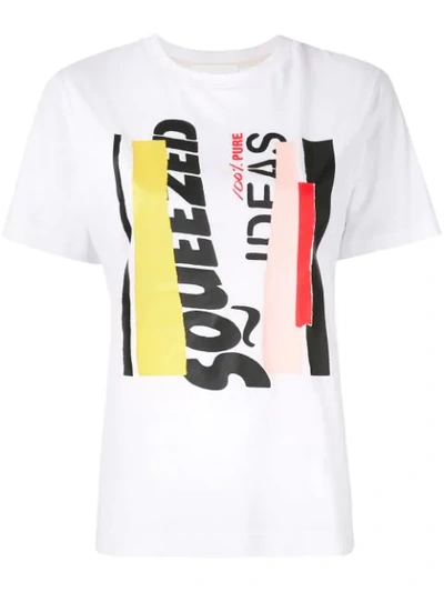 Portspure Graphic Print T-shirt In White