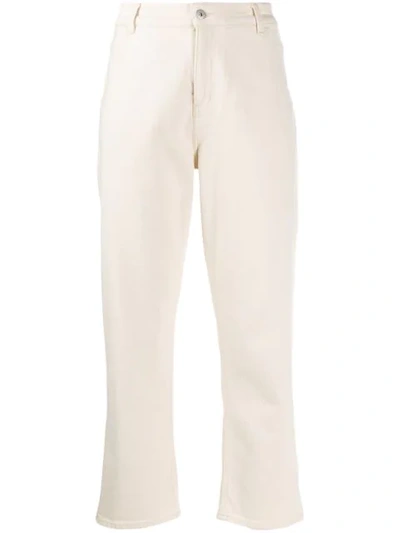 Ymc You Must Create Cropped Geanie Jeans In Neutrals