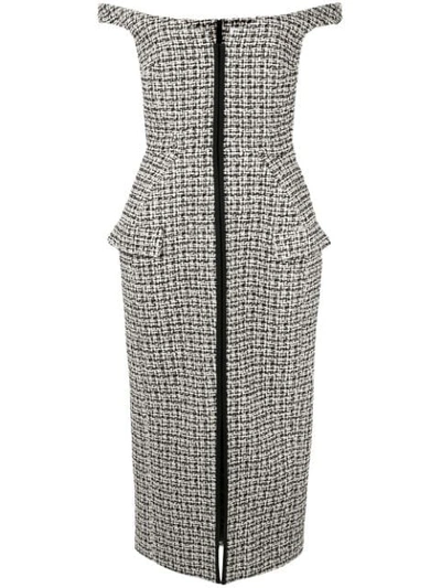 Camilla And Marc Amara Tweed Dress In Black