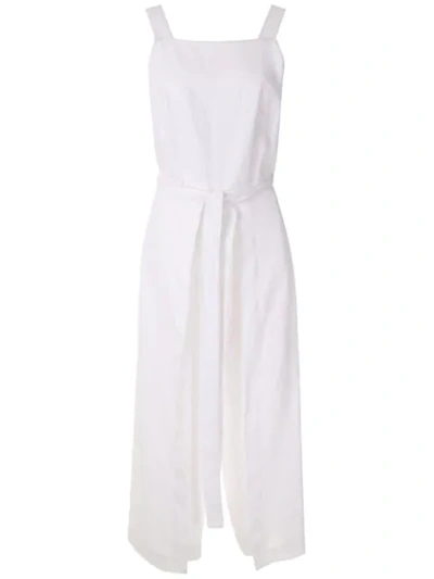 Osklen Tied Linen Jumpsuit In White