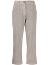 Woolrich Straight-leg Corduroy Trousers In Grey