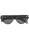 Fendi Geometric-frame Sunglasses In Black