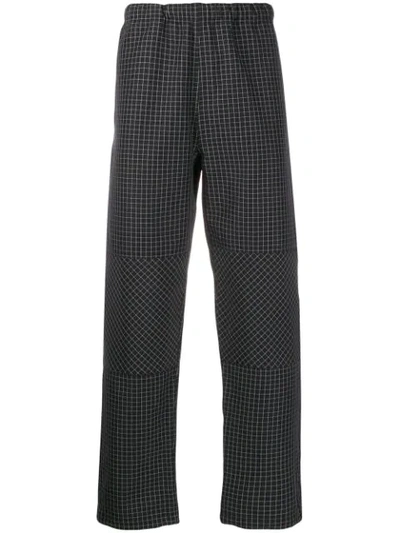 Stussy Checked Track Trousers In Black