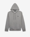 The Kooples Grey Cotton Sweatshirt Skull Badge In Middle Gray Melange