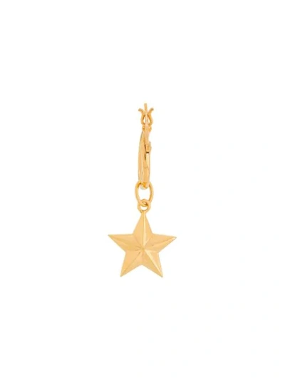 True Rocks Star Hoop Earring In Gold