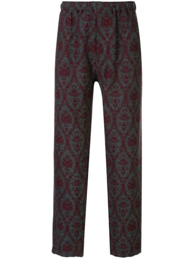 Undercover X Valentino Loose Fit Trousers In Red